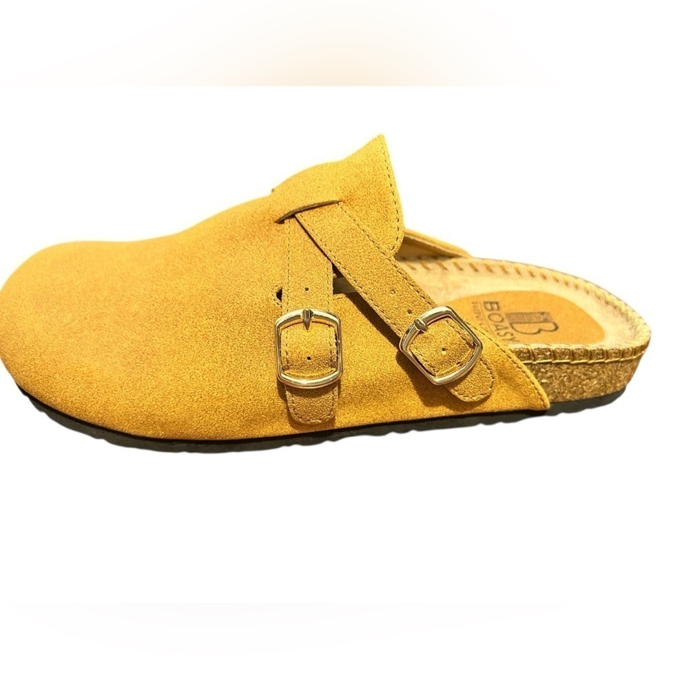 BOASY SUPPLY COMPANY Tampa Cork Suede Clog Padded Comfort Footbed Mink Brown NEW - Picture 7 of 11